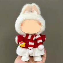 [Clothes Only] New Popular 17cm Dolls One, Two, Three Generations Labobo Dolls Can Wear Clothes Cute Christmas Lamb Casual Suit Clothes Set For Labubu