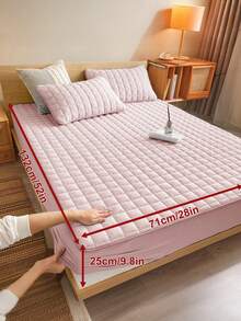 1件床笠，床上用品，床垫保护套，亲肤床垫套，卧室装饰，透气绗缝床垫垫，适用于8-15英寸床垫，房间装饰，静音床垫套，适用于卧室、客房，深口袋设计，床垫套，防尘床笠，适用于单人床、双人床、大号床、特大号床，仅包含床笠，不含枕套，床上用品礼品，可机洗，秋季家居装饰，婚礼，秋季装饰 - 彩色 - 查看 20