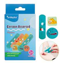 (1 Caja) Notas adhesivas con formas múltiples de PE, Curitas con diferentes patrones de dibujos animados, Vendajes de primeros auxilios, Yeso, Artículos esenciales para el hogar, viajes, campamentos, picnics, escalada y exploración, Curitas, Vendaje desechable, Pegatinas con cara de fantasma divertida