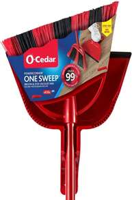 O-Cedar Pet Pro Broom With Step-On Dustpan | Remove 99% With One Sweep | DustPan Removes 3 Times More Pet Hair | Quiet Cleaning Tool For Cat And Dog Owners - 黑色 - 查看 1