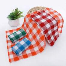 4pcs Ultra-Soft Kitchen Towels - Large, Absorbent & Super Soft Dish Cloths For Washing And Drying Dishes, Modern Plaid Design, Machine Washable