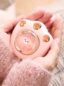 OBOVAY 1pc Mini Reusable Hand Warmer, USB Rechargeable, Fast Heating, Cute Cat Paw Design, Instant Warm Hands, Suitable For Cold Winter, 1200mAh