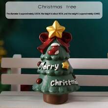 Christmas Decor Miniature Landscape, Cute Cartoon Santa Claus, Christmas Tree, Animal Ornaments, Gift