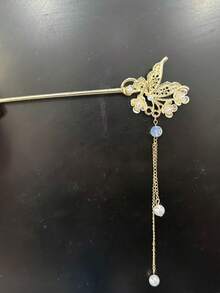 BUCICE 手工中国风发饰 浪漫珐琅花朵流苏发夹 合金饰品发卡 女士发夹 秋季发饰 女士发饰 美发工具 美发用品 美发配件 礼物 美容配件 礼品 旅行 女士礼物 美发用品 圣诞礼物