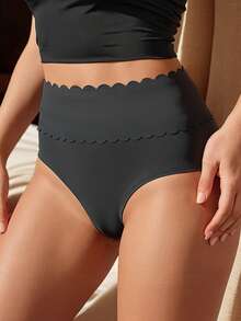 2pcs Women's Seamless Panties Set, Sexy Lingerie - Black - View 4