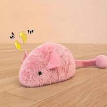 Juguetes interactivos de peluche para gatos, ratones de simulación, juguetes de peluche para gatitos, juguetes de masticar para gatos de interior - Rosa - Ver 9