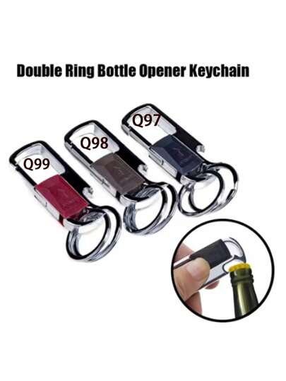 Multifunction Keychains Holder Car Keychains Buckle Keys Organizer Bottle Opener Double Ring Portable Key Chain Bag Charms Pendant Round Buckle Women Car Accessories Keys Organizer Bag Lanyards With Id Holder