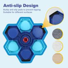 1 Stück Mehrstufiger drehbarer Puzzle-Futternapf, interaktives Haustier-Spielzeug, Anti-Würge-Langsam-Fütterungsrotationsschale, Hunde-Intelligenztrainings-Spielzeug