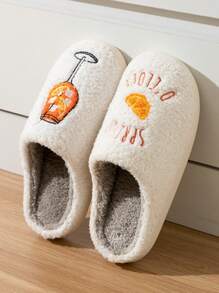 Aperol Spritz Slippers Spritz O'Clock | Cozy Comfy Fluffy Slippers Party Bridal Shower Girl Mom Daughter Gift