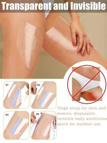 50/40/30 Anti Chafing Thigh Band Anti Chafing Thigh Pads For Men And Women To Prevent Invisible Chafing And Friction In Summer, Chafing Patches For Men And Women, For Comfort And Protection Of Women's Thighs And Calfs, Belts, Stickers, Provide Comfort And Protection - Multicolor - View 3