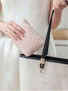 Borsa per il trucco da donna, borsa per la conservazione dei cosmetici, borsa per il trucco in velluto a coste, borsa per la conservazione di design estetico, scatola per la conservazione dei cosmetici di grande capacità, borsa per la conservazione dei cosmetici, essenziale per la casa e i viaggi, lascia che i tuoi cosmetici abbiano una casa