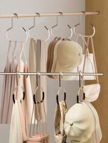 2-8 piezas Ganchos de diseño retorcido para colgar bolsos, carteras, cinturones, bufandas, sombreros, organizador de ropa interior y chalecos