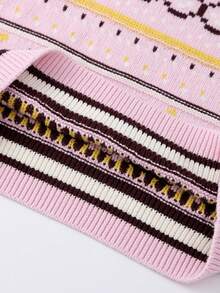 Annil Children's Clothing For Girls, Girls, Boys, Boys, Adults, Teenagers, Round-Neck Long-Sleeved Knitted Sweaters, Fair Island Jacquard Fashionable Loose Sweaters For Winter