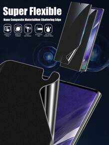 2 piezas Película protectora de pantalla mate anti-espía, resistente a los arañazos, compatible con la serie S20/S21/S22/S23/S24/S25 Ultra con pantalla curva (incluye herramientas de aplicación) Protección de pantalla esencial a prueba de agua, a prueba de golpes, anti-caída, anti-huellas dactilares, con cobertura completa, aplicable a protección diaria, oficina, privacidad en el hogar