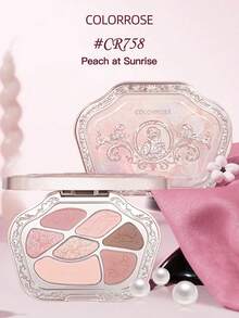 COLORROSE 7-Color Western Retro Eyeshadow Palette, Matte & Shimmer Eyeshadows, High Pigmentation, Long-Lasting, Smooth Texture, With Mirror, Multi-Function Makeup Palette Including Highlighter & Blush - CR758 - 查看 9