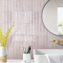 10pcs Self-Adhesive Peel And Stick Tile Stickers 12x12 Inch Square Removable Waterproof And Stain-Resistant Multi-Color Optional, Spacious Home Decoration, Suitable For Dining Room Kitchen Bathroom Living Room Balcony, Good Stuff For Wall Renovation - Multicolor - View 9