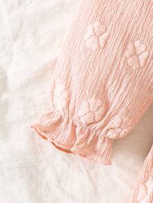 Baby Mädchen süßes langärmliges Hemdkragen Patchwork Kleid mit Zubehörtasche, geeignet für Strandurlaub, Herbst