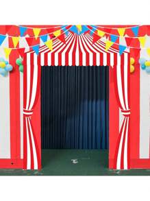 Carnival Decorations Carnival Party Decorations 3 Circus Tent Decorations Circus Awning Decoration Red And White Striped Banner Red Blue Yellow Pennant Banner For Party