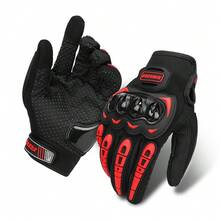 1 Pair Motorcycle Gloves, Breathable Motorcycle Touchscreen Full Finger Gloves, Motocross Riding Gloves, Outdoor Sports Gloves, Unisex - Multicolor - View 10