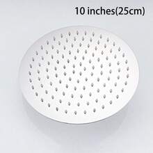 1pc Home Fixed Shower Head, Stainless Steel Material, Square Rainfall Shower Head, 4/6/8/10 Inch Bathroom High Pressure Rainfall Shower Head, Bathroom Accessories Home Bathroom Decor Fall Decor