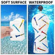 1个经典俏皮指甲边PU高尔夫球杆头套 - 优质耐用材料 | 适合年轻潮流人士和家庭高尔夫球手 - 白色 - 查看 7