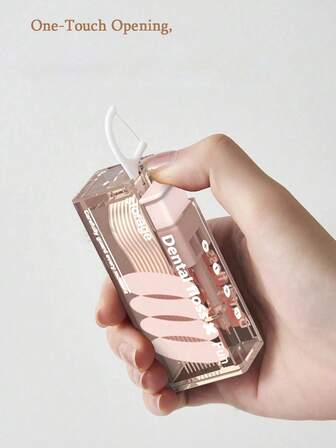 1 ตลับใส่ไหมขัดฟันพกพา มีไหมขัดฟันอัตโนมัติ 10 ชิ้น กล่องเก็บไหมขัดฟัน อุปกรณ์ดูแลสุขภาพช่องปากไหมขัดฟัน