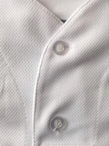 Men's Embroidery Baseball Jersey 42 White Casual Short Sleeve V-Neck Button T-Shirts Party Sports Top - trắng - Xem 3