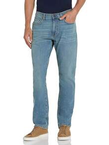 Men's Athletic Stretch Jeans - Colors - Light Blue Vintage - View 11