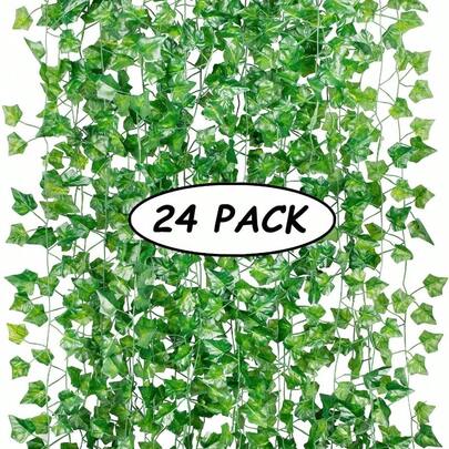 Artificial Ivy 24 Pack 220Ft Fake Ivy Garland Decorations Fake Plants Fake Vine 168 FT Artificial Ivy 24 Pack Ivy Vine Garland Ivy Leaves Greenery Gar
