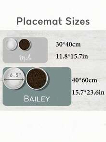 Custom Pet Feeding Mat | Personalized Dog & Cat Food Placemat With Name | Premium Diatomite, Non-Slip, Waterproof, Easy To Clean | Cute Pet Gift For Food Bowls, Gift For Dog, Gift For Cat, Gift For Pet Lovers Ornamental Stylish,Fashion,Colorful,Vintage,Cute,Contracted,Cuties Custom,Unique,Customized,Personalized Pet For Anniversaries,For Birthdays - Multicolor - View 3