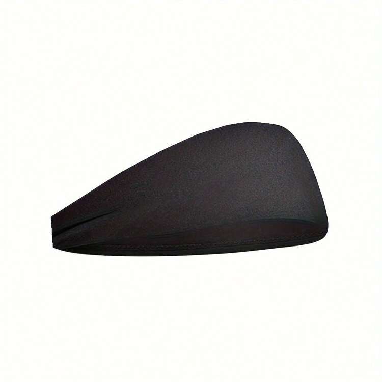 黑色护发头带，轻薄透气，弹性十足，适合户外运动、休闲和居家健身。这是一款多功能发饰，适合秋冬季节打造各种发型，也可作为女士度假装扮的优雅头巾或柔软头巾使用。 - 黑色 - 查看 3