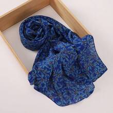 梦幻系列柔软透气印花穆斯林头巾披肩，春夏款 - 彩色 - 查看 15