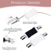 1/2/3/4/6/8pcs Vintage Rhinestone Shawl Clips, European And American Style Sweater Clips, Scarf Clips, Anti-Slip Brooch Collar Clips, Alloy Accessories