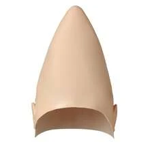 1 件外星人锥形头乳胶面具 - 裸色、光滑、尖头骷髅帽，适用于角色扮演、万圣节和派对道具、配饰 | 俏皮设计 | 耐用乳胶，万圣节服装配饰 - 彩色 - 查看 8