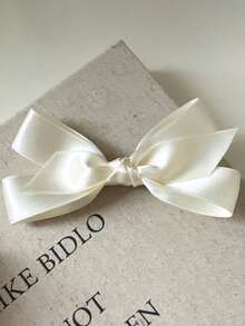 6个/3个/2个/1个装 女士 4.72英寸/12厘米 黑色/米色/棕色 双层蝴蝶结发夹，优雅简约复古街头风，适合日常佩戴、通勤、旅行、上学、派对、送礼，爪夹、发夹、发卡、鳄鱼夹，秋季时尚，秋冬女装，蝴蝶结，可爱，发饰，头饰，发夹 - 彩色 - 查看 8