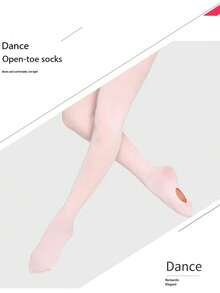 [60D 芭蕾紧身裤] 60D 可变换芭蕾破洞瑜伽紧身裤，女款，弹力破洞舞蹈裤，舞蹈长袜 1 双 - 彩色 - 查看 9