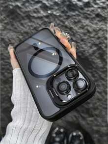 CteGlodrix 3-In-1 Magnetic Metal Frame Lens Protector/Stand Phone Case, Compatible With IPhone 17/17Pro/17Pro Max/16/16Pro/16Pro Max/15/15Pro/15Pro Max/14/14Pro/14Pro Max/13/13Pro/13Pro Max/12/12Pro/12Pro Max/11/17 Pro Max, Acrylic Anti-Drop Hard Protective Cover - Burnt Orange - View 9