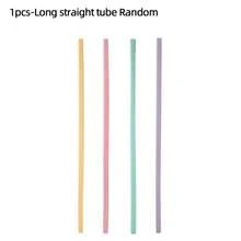 4-Color Silicone Straw Set, Reusable Silicone Straws, Flexible Silicone Straws Without BPA, Portable - Nhiều màu - Xem 17