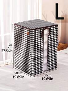 1 pieza Bolsa de almacenamiento de ropa para el hogar, bolsa de embalaje de edredón de algodón para mudanza, caja de almacenamiento de gran capacidad, adecuada para armario de dormitorio, plegable, a prueba de polvo y humedad, bolsa de almacenamiento de gran capacidad gruesa con cremallera y cubierta - Negro - Ver 9