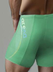 最新休闲度假户外运动装男士5英寸游泳短裤，高弹优质泳裤