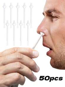 10/50/100支装鼻蜡棒，鼻蜡套装配件，清洁鼻蜡棒 - 白色 - 查看 11