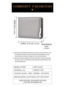 1 chiếc ví nam thời trang tối giản cao cấp, viền hợp kim nhôm, đa chức năng, có thể đựng thẻ theo chiều ngang hoặc chiều dọc, cũng có thể dùng làm hộp đựng thẻ, ví đựng thẻ tín dụng, ví đựng thẻ ID. Chiếc ví cao cấp, tối giản, kín đáo này là món quà tốt nhất dành cho nam giới. - Nhiều màu - Xem 4