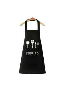 Apron, Chef Hat, Durable Kitchen And Home Cooking Waterproof, Oil-Resistant, Stain-Resistant Apron - Waterproof, Oil-Resistant, With Pockets - Neutral Kitchen Attire, Chef Pirate Hat Work Cap With Headband, Adjustable For Men And Women Servers, Restaurant, Kitchen Cap, Cloth Hat, Fashionable Protection For Cooking Enthusiasts - Multicolor a - View 10