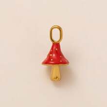 1 pezzo Ciondolo in acciaio inossidabile placcato oro 18K, serie di imitazioni di alimenti alla moda, tra cui toast, croissant, biscotti, ciambelle, patatine fritte, hamburger, accessori per gioielli fai-da-te, adatto per collana, bracciale, portachiavi, facile da abbinare, può essere indossato come ciondolo elegante.