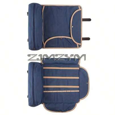 Bartender Bag Travel Bartender Kit Tool Bag With Bar Tools | Professional Portable Waxed Canvas Bag Including Shoulder Strap For Easy Carry | Travel Cocktail Set Storage Bag