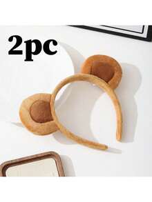 1 chiếc băng đô cài tóc hình tai khỉ dễ thương, thanh lịch dành cho nữ, phụ kiện thời trang cho kiểu tóc hàng ngày, phong cách Boho Chic, băng đô cài tóc, phụ kiện tóc cho nữ, phụ kiện làm đẹp tại nhà, phụ kiện tóc - Nhiều màu - Xem 10