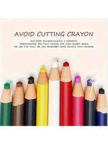 6 viên phấn may màu có thể giặt được, bút chì may có độ hiển thị cao, không cần gọt dụng cụ đánh dấu vải, thích hợp cho may vá, thiết kế quần áo, thủ công dệt may và vẽ mẫu (kiểu ngẫu nhiên) - Nhiều màu - Xem 9