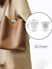 1对金属无缝磁扣，适用于包袋 - DIY磁扣，手提包磁扣 - 彩色 - 查看 17