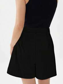 Pantalones blancos de verano 7/8, pantalones casuales, shorts - esenciales para que los maestros vuelvan a la escuela - Negro - Ver 5