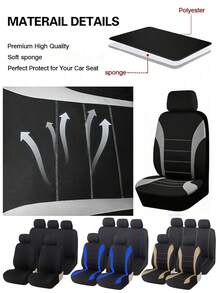 9/4/2 uniwersalne pokrowce na siedzenia samochodowe, ochraniacze z włókna poliestrowego na przednie siedzenia i tylną kanapę. Łatwe w montażu. Tylna kanapa zdejmowana. Pasuje do sedanów, tapicerki samochodowej, kompatybilny z poduszkami powietrznymi. Zestaw 9 szt. zawiera: 2 pokrowce na przednie siedzenia, 1 pokrowiec na oparcie, 1 pokrowiec na tylną kanapę, 5 pokrowców na zagłówki. Zestaw 4 szt. zawiera: 2 pokrowce na przednie siedzenia, 2 pokrowce na zagłówki. - Motyl - Zobacz 3